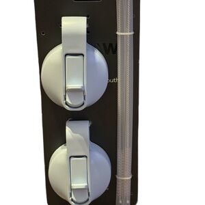 Lids w straws and cleaners. Baby blue in color NIP